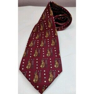 VINTAGE The Good Life by Russ Golf  Novelty Tie 100% Silk USA 58"x 3.75"